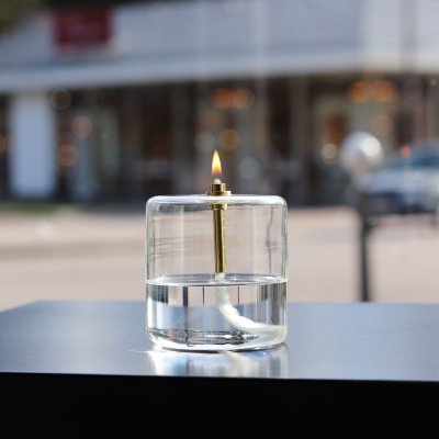 lampe huile cylindre en verre
