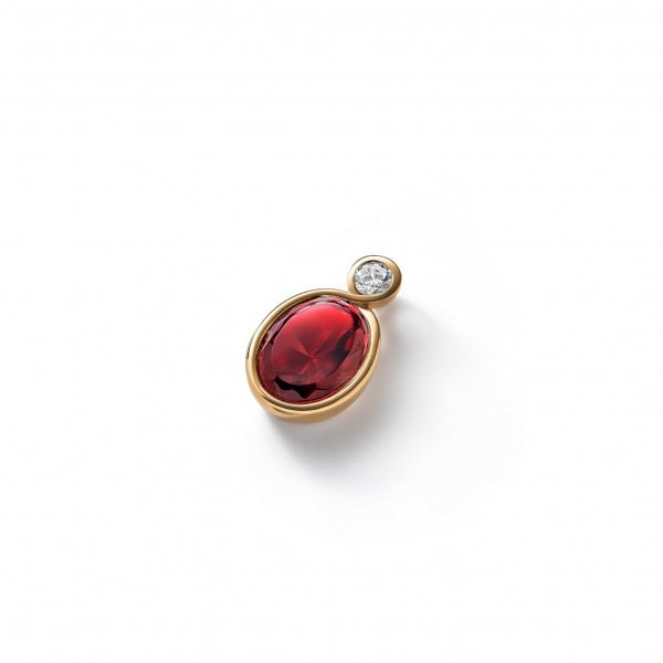 PENDENTIF-croise-CRISTAL-OR-ROUGE-Baccarat