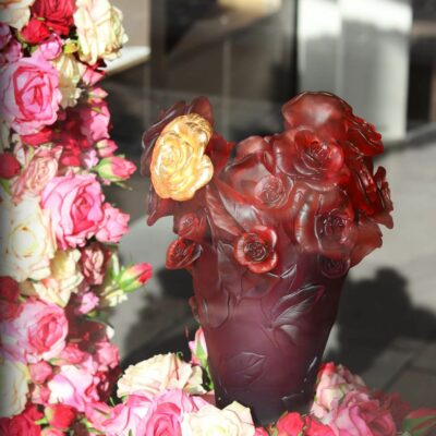 vase-rose-fleur-or-daum-france vase-rose-fleur-or-daum-france