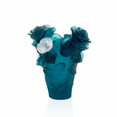 vase-rose-passion-bleu-fleur-blanche