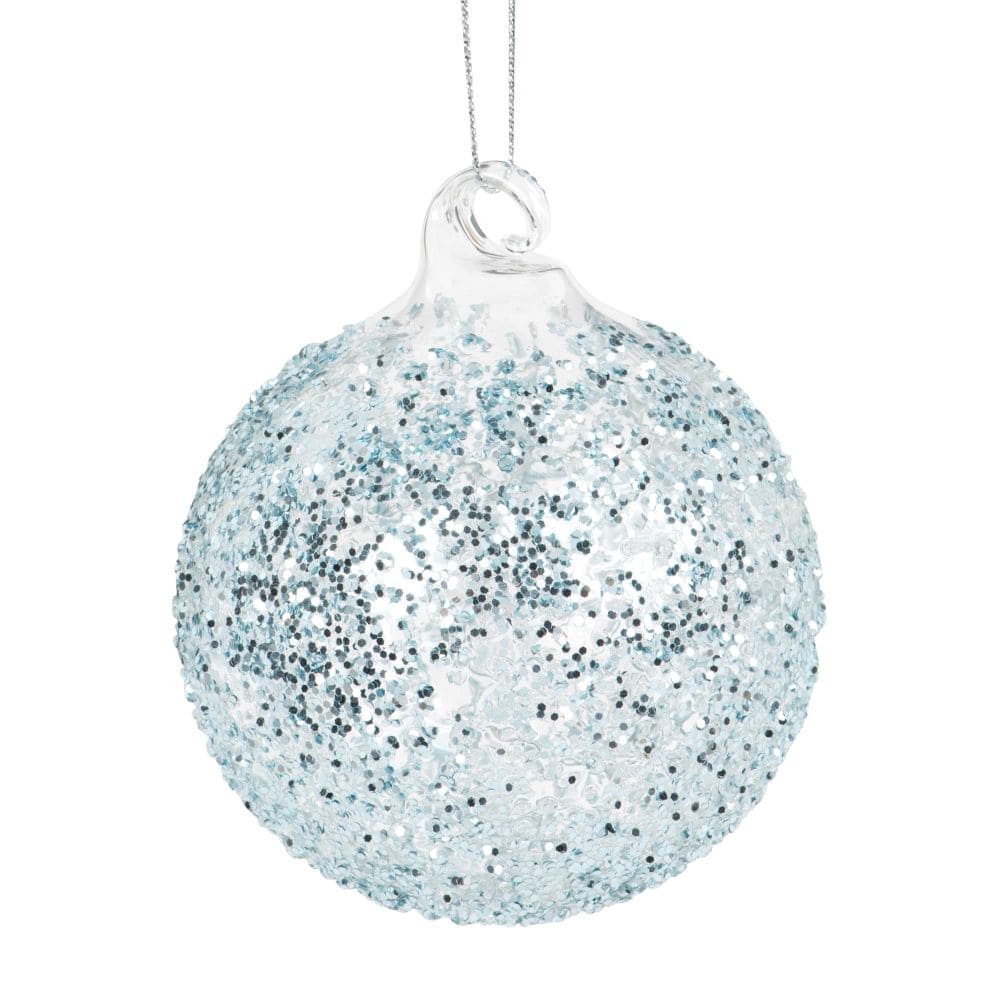 Thüringer verre eislack boules de Noël Bleu foncé boules de Noël 4 5 6 7 8 cm 