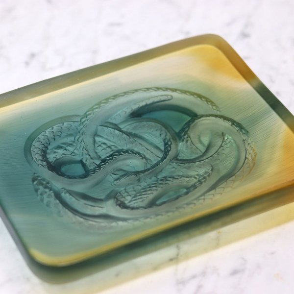 cendrier-serpent-pate-de-verre-Daum