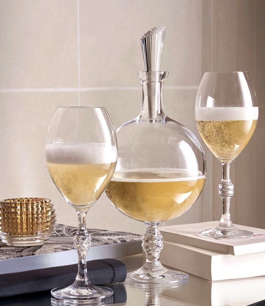 carafe pour champagne en cristal de baccarat