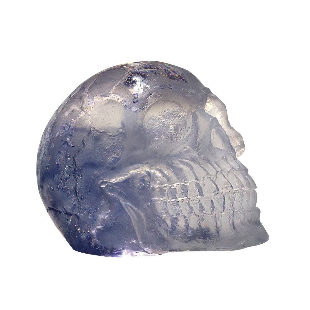 Crâne de Cristal en pâte de verre (Loïc Ortega) | Vessiere Cristaux