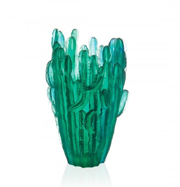 vase en crista Cactus par Emilio Robba et Daum
