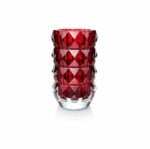 vase louxor rond en cristal rouge Baccarat