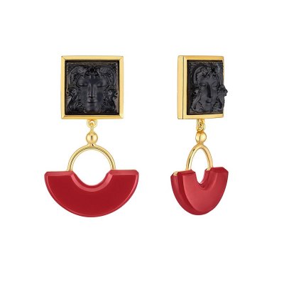 boucles-oreilles-arethuse-resine-rouge-Lalique