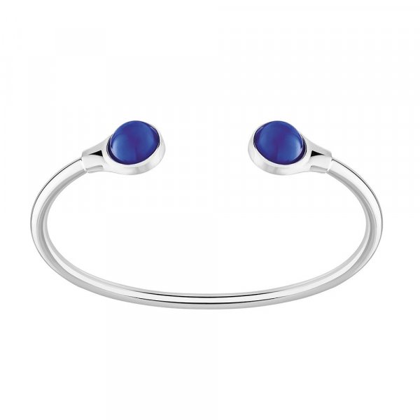 bracelet cabochon cristal bleu lalique