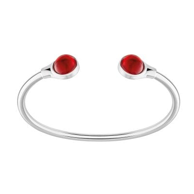 bracelet-flexible-cabochon-rouge-lalique