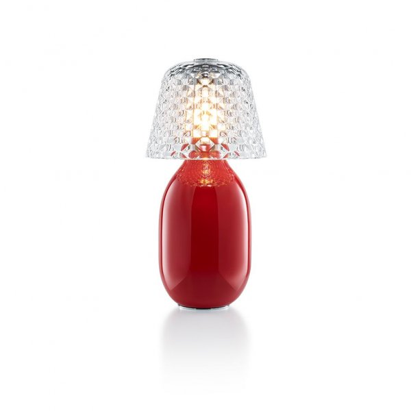 Lampe candy rouge Baccarat