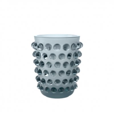 vase mossi en cristal bleu Persepolis Lalique