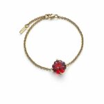 bracelet-cristal-rouge-trefle-baccarat