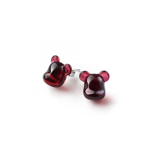 boucles-oreilles-bearbrick-rouge-Baccarat