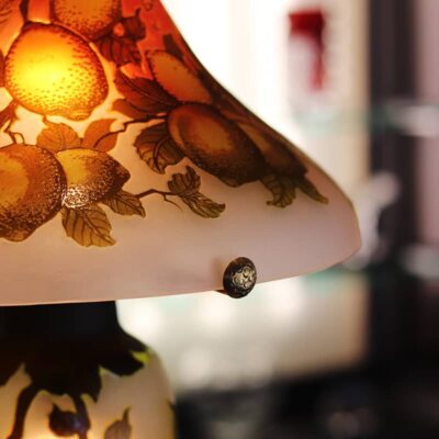 lampe-tip-galle-en-vere-decor-citron lampe-tip-galle-en-vere-decor-citron