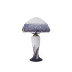 lampe-verre-champignon-violet