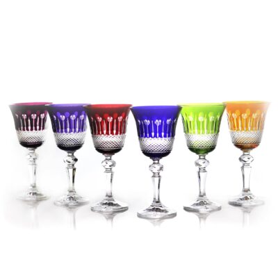 6 VERRES CRISTAL TAILLE PASTIS RICARD