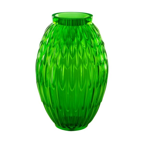 VASE-PLUME-GM-VERT-PRAIRIE-cristal-lalique