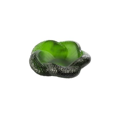 Coupe-Serpent-vert-amazone-88ex-cristal-lalique