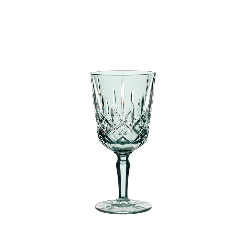 ANCIENNE 1 VERRE CALICE A VIN CRISTAL COULEU JAUNE BOHEME