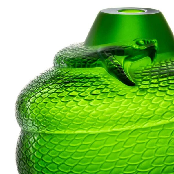 vase-serpent-lalique-vert