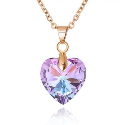 pendentif-coeur-violet-chaine-dore