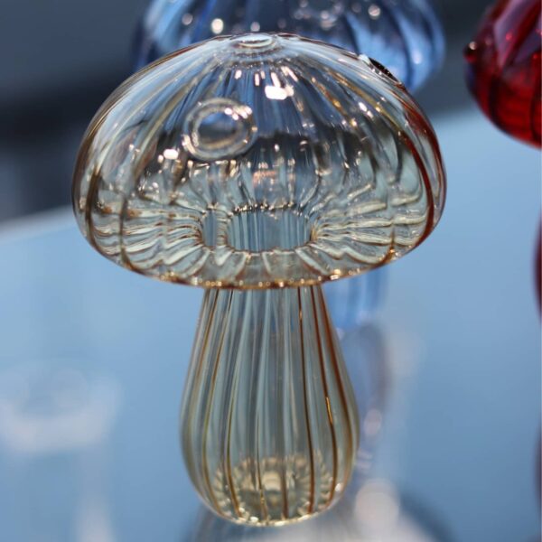 vase-champignon-verre-or