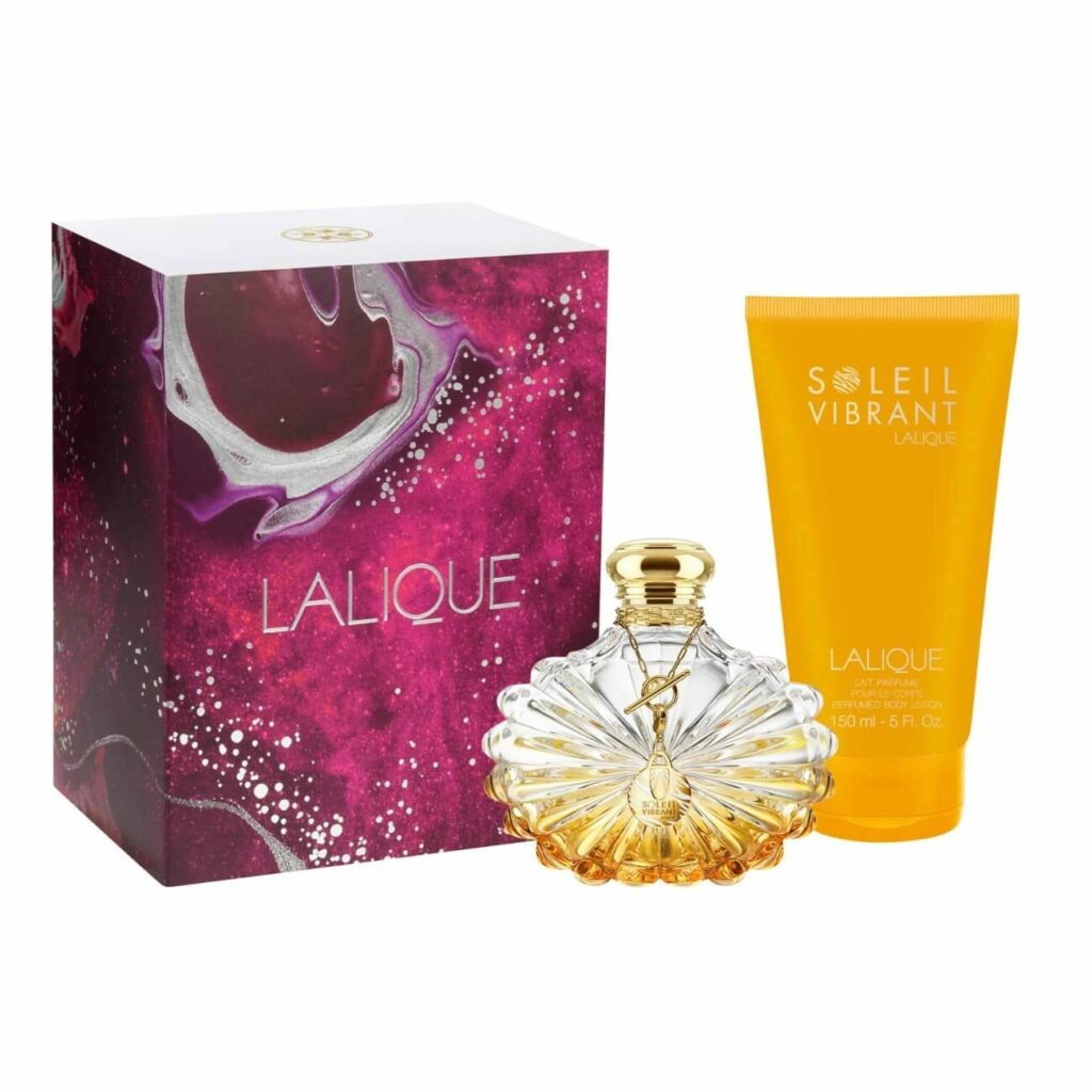 Lalique Vibrant Sun Perfume Gift Set Vessiere Cristaux