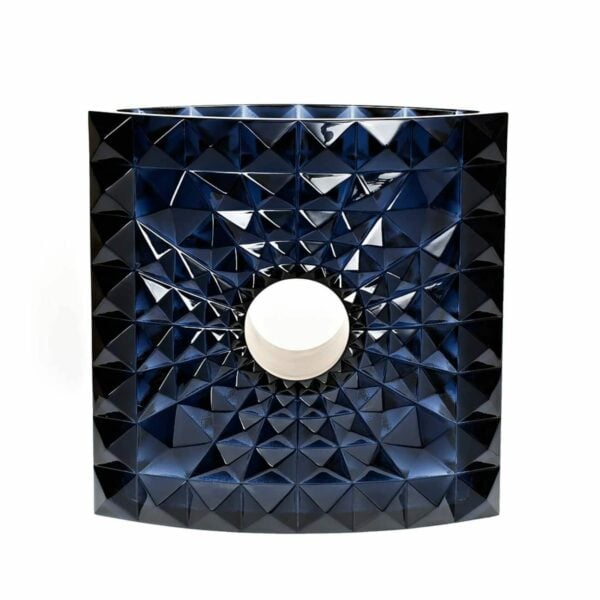 vase-cire-perdue-lalique-mario-botta-bleu