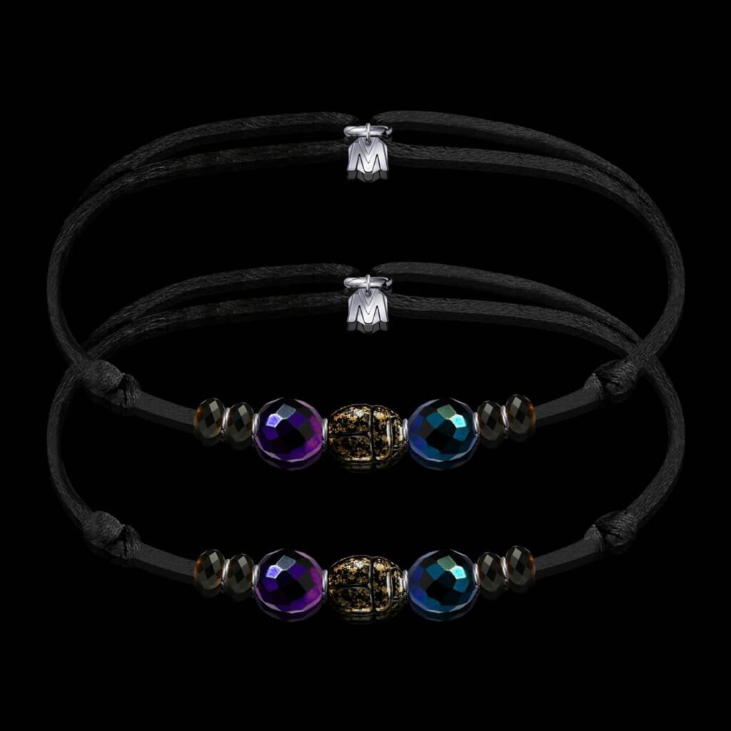 bracelet-duo-talisman-verre-scarabee
