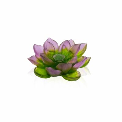 Fleur-decorative-verte-rose-Jardin-lotus-Daum