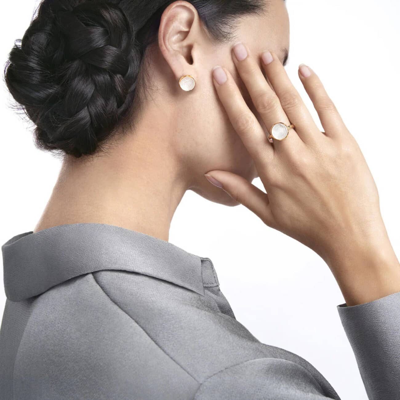 Pivoine Earrings Lalique 2 boucles-oreilles-pivoine-lalique