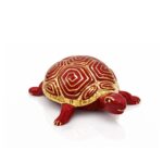 tortue-gm-rouge-et-or-emaux-de-longwy